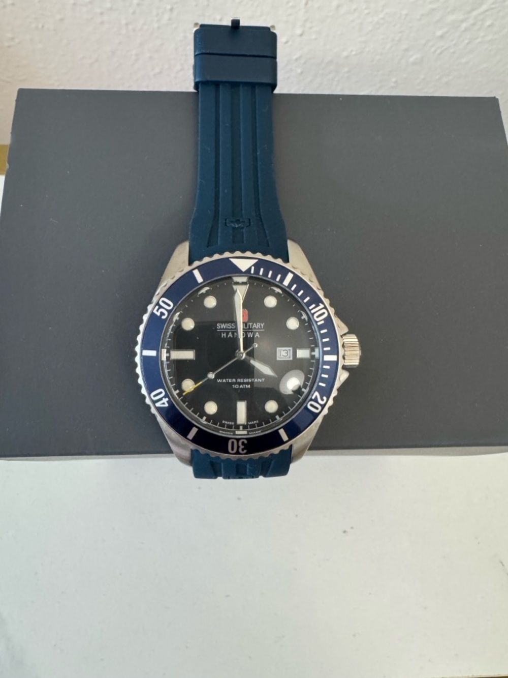 Swiss Military Hanowa Blue Diver Watch - Picture 3 of 7